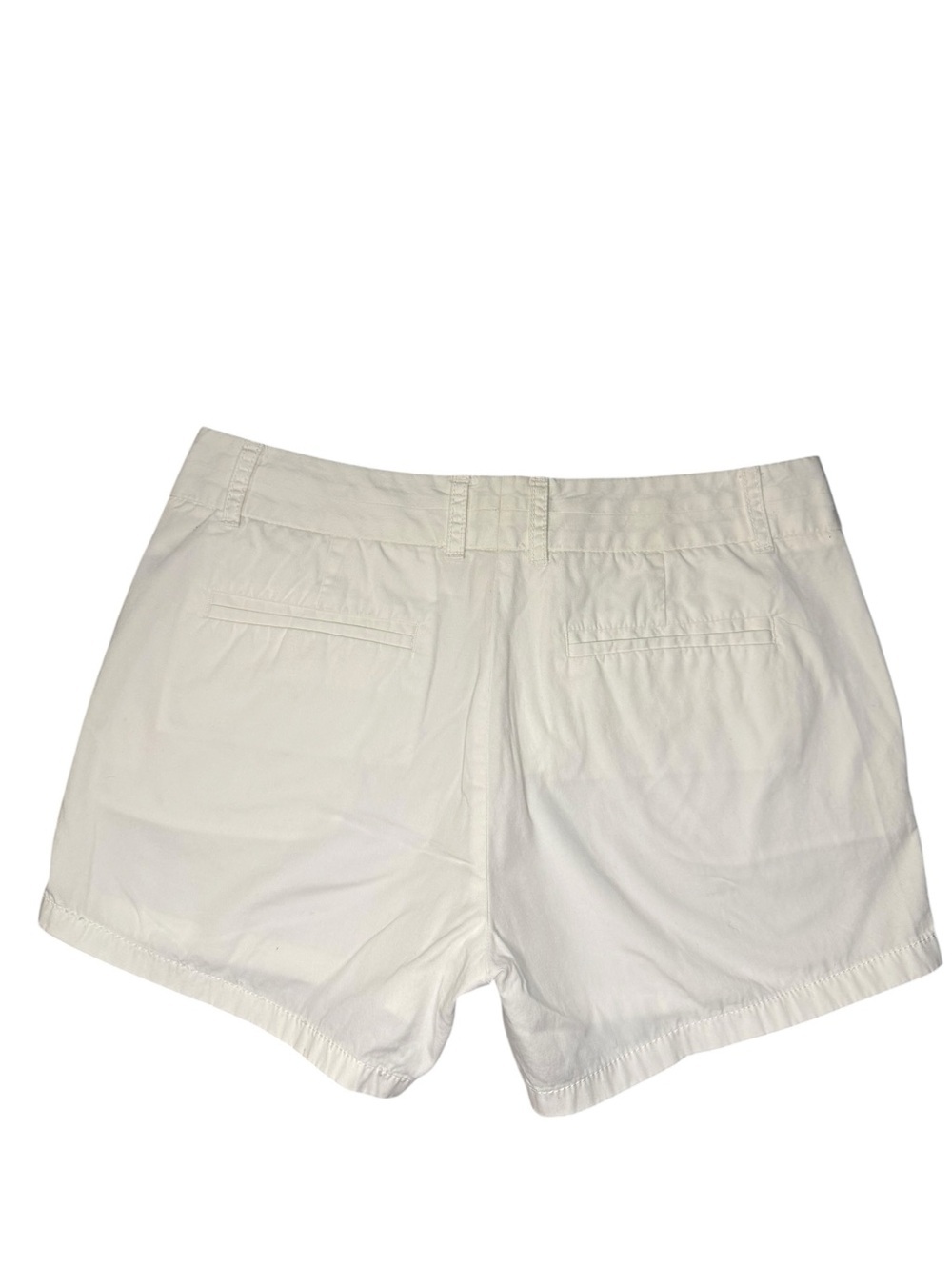 J. Crew Size 4 Broken-In Chino Shorts White 100% Cotton Women's Casual Summer - Picture 2 of 8